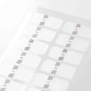 ミドリ インデックスラベル S チラット 数字 グレー 2シート(48 枚)入