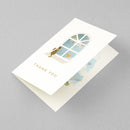 ミドリ カード 窓付き 青空柄 1パック