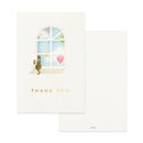 ミドリ カード 窓付き 青空柄 1パック