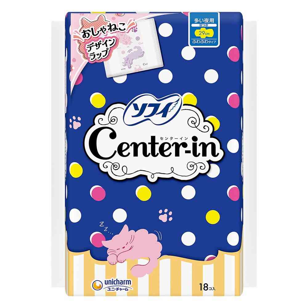 医薬部外品】ユニ・チャーム センターイン ふわふわタイプ 多い日の夜