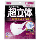 超快適マスク 超立体遮断タイプ小さめ 30枚