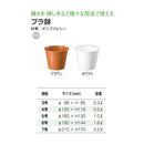 大和プラ販 プラ鉢 ホワイト 6号