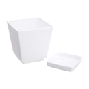 大和プラ販 クエンチローポット(プレート付) ホワイト 6号