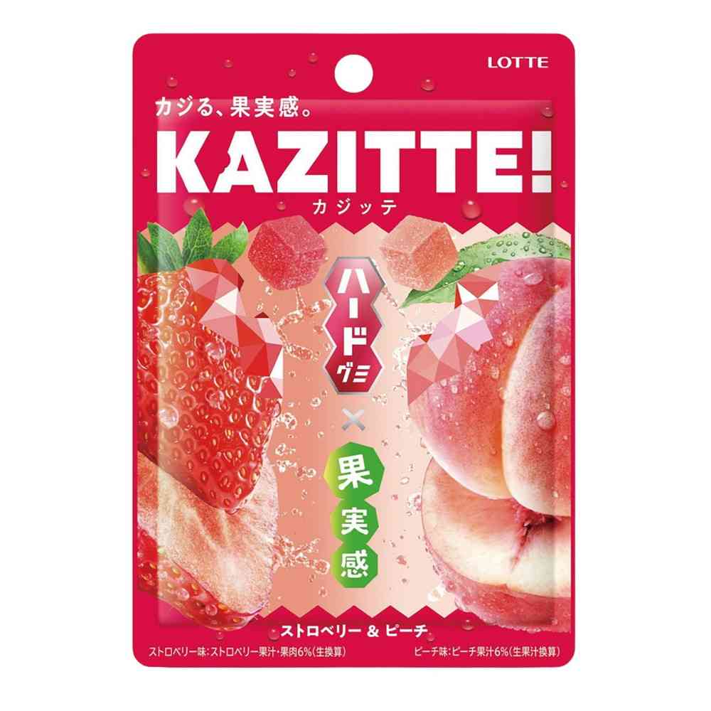◇ロッテ カジッテ＜ストロベリー＆ピーチ＞ 80g