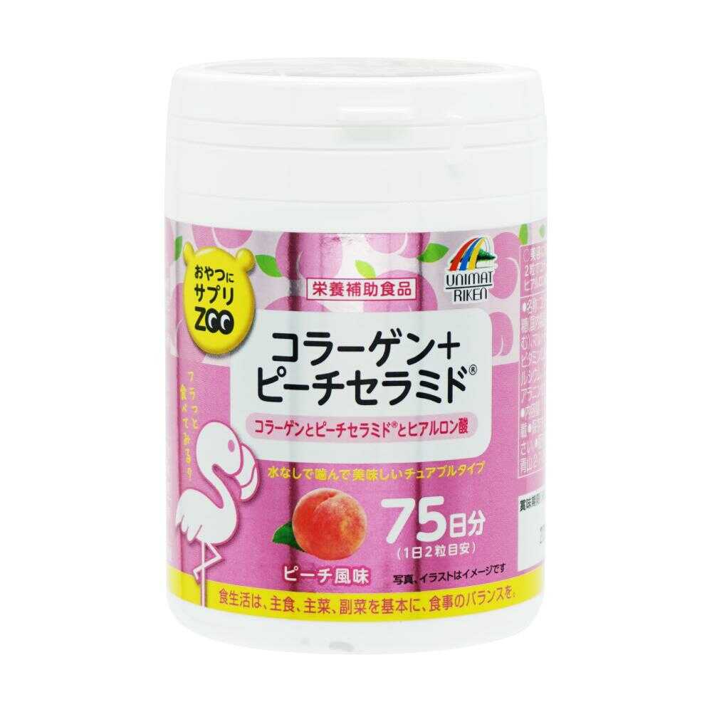 ◇ユニマットリケン おやつにサプリZOO コラーゲン+ピーチ