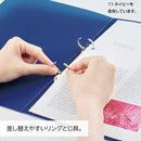 LIHIT LAB. soeru Ring File A4S Ice Blue 1 piece