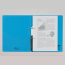 リヒト AQUA DROPs リングファイル(ツイストリング) A4 青緑 コピー用紙150枚 1冊