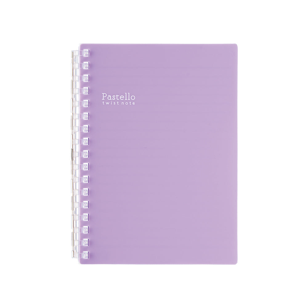 リヒトラブ Pastello ツイストノート A6 パープル 1冊