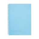 リヒト オープンリングノート セミB5 ライトブルー リーフ 30枚