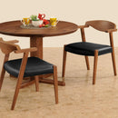 ダイニングチェア Moana セミアーム WAL/BK メーカー直送 ▼返品・キャンセル不可【他商品との同時購入不可】