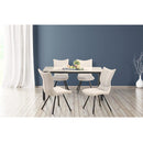 ダイニングチェア Poare  ダークグレー 2脚 メーカー直送▼返品・キャンセル不可【他商品との同時購入不可】