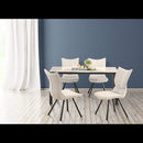 ダイニングチェア Poare アイボリー  2脚 メーカー直送▼返品・キャンセル不可【他商品との同時購入不可】