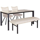 ダイニングチェア Poare 回転式 アイボリー 2脚 メーカー直送▼返品・キャンセル不可【他商品との同時購入不可】