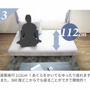 ソファ Isra 3P+背x2 BL、BL/GY 設置付 メーカー直送▼返品・キャンセル不可【他商品との同時購入不可】