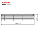 エレクター ベーシックシリーズ ハーフシェルフ 900mm用 ブラック B736B