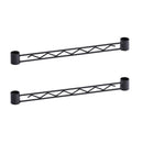 エレクター ベーシックシリーズ ハンガーレール 450mm用 ブラック (2本入) BA118B