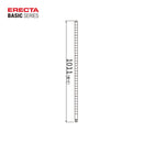 エレクター ベーシックシリーズ ポール 1000mm ホワイト B40PW2 2本入