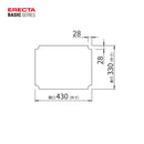 エレクター ベーシックシリーズ アクリル板 W450xD350mm用 クリア B1418AB1