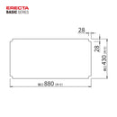 エレクター ベーシックシリーズ アクリル板 W900xD450mm用 クリア B1836AB1