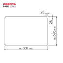 エレクター ベーシックシリーズ アクリル板 W900xD600mm用 クリア B2436AB1