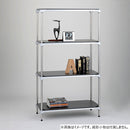 エレクター ベーシックシリーズウッドシェルフ W600xD450mm ブラックウッド シルバーフレーム 棚用 B1824MBS1