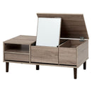 コスメテーブル RD-1126GY メーカー直送 ▼返品・キャンセル不可【他商品との同時購入不可】