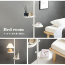 突っ張り棒&パーツ6点セット(丸型) KTR-3116-BB メーカー直送 ▼返品・キャンセル不可【他商品との同時購入不可】