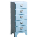 多段チェスト クラン CBN-H005 ライトブルー メーカー直送 ▼返品・キャンセル不可【他商品との同時購入不可】