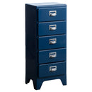 多段チェスト クラン CBN-H005 ネイビー メーカー直送 ▼返品・キャンセル不可【他商品との同時購入不可】