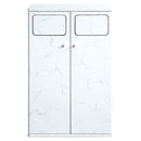 ダストボックス エンプロー DB-802R 大理石柄ホワイト メーカー直送 ▼返品・キャンセル不可【他商品との同時購入不可】