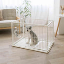 インテリアペットサークル 90-60 ホワイト メーカー直送 ▼返品・キャンセル不可【他商品との同時購入不可】