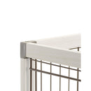 アルミフレームペットサークル 90-60 ホワイト メーカー直送 ▼返品・キャンセル不可【他商品との同時購入不可】