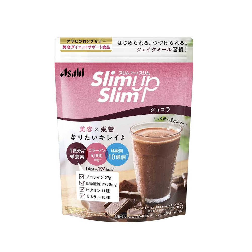 ◇アサヒグループ食品 スリムアップスリムシェイクショコラ360G