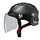 リ-ド工業 シ-ルド付ハ-フヘルメットBKーLL RE41BKLL