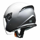 リード工業 FLXジェットヘルメットマットシルバーL FLXMATSIL