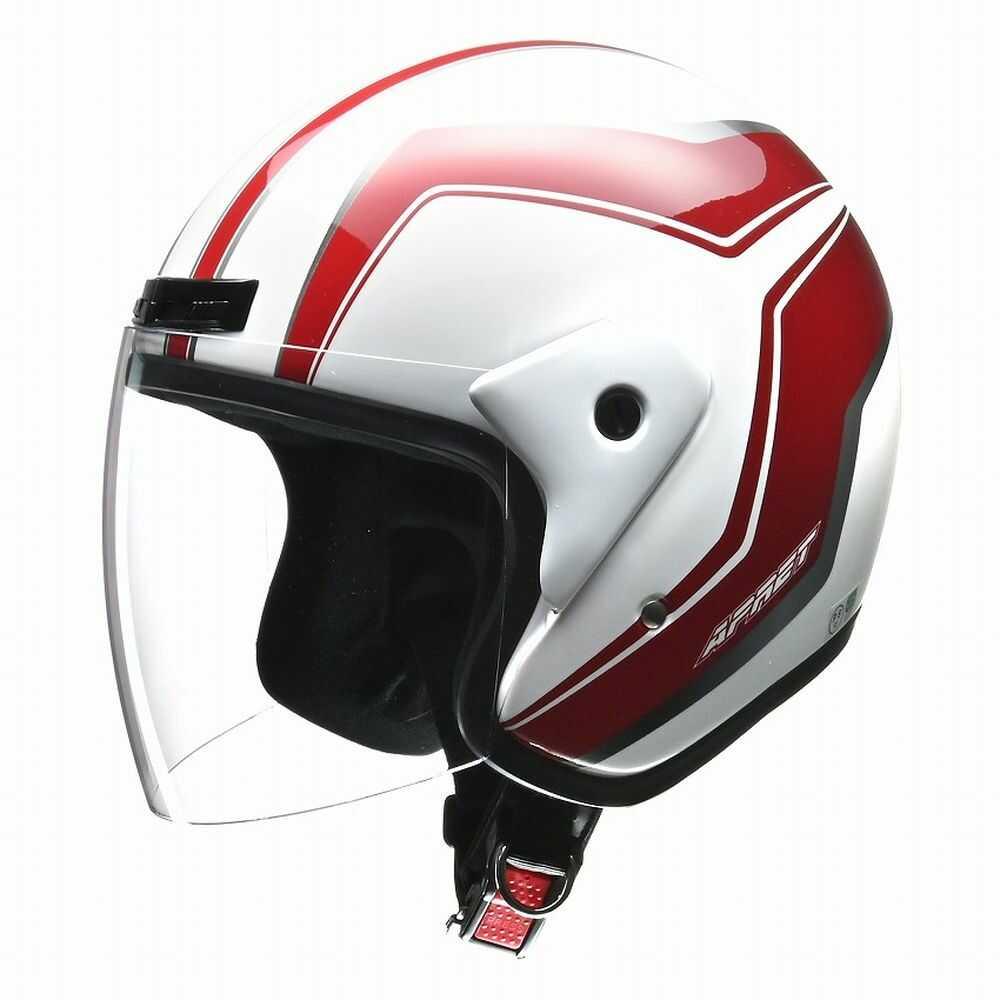 リード工業 APRETジェットヘルメット ホワイト APRET WH 1個 | サン