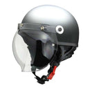 リ-ド工業 バブルシ-ルド付ハーフヘルメット マットガンメタリック LL CR761MATGMLL