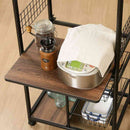 レンジワゴン FBC-9812 BK/BR 14638 メーカー直送 ▼返品・キャンセル不可【他商品との同時購入不可】