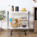 大理石柄フォールディングワゴン 45059 メーカー直送 ▼返品・キャンセル不可【他商品との同時購入不可】