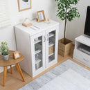 ラルゴ キャビネット オークWH 73410 メーカー直送 ▼返品・キャンセル不可【他商品との同時購入不可】