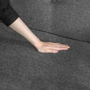 厚手ファブリックソファ ミート 2P GY 73763 メーカー直送 ▼返品・キャンセル不可【他商品との同時購入不可】