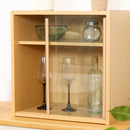 ミニ食器棚 幅43 CP4344 81908 メーカー直送 ▼返品・キャンセル不可【他商品との同時購入不可】