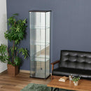 ガラスコレクションケース 4段(背面ミラー付き) 96046 メーカー直送 ▼返品・キャンセル不可【他商品との同時購入不可】