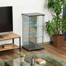 ガラスコレクションケース3段(背面ミラー付き) 96048 メーカー直送 ▼返品・キャンセル不可【他商品との同時購入不可】