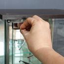 ガラスコレクションケース3段(背面ミラー付き) 96048 メーカー直送 ▼返品・キャンセル不可【他商品との同時購入不可】