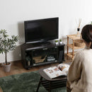 コーナーTVボード ブラウン 99267 メーカー直送 ▼返品・キャンセル不可【他商品との同時購入不可】