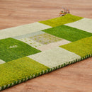 ギャッベ ラグ GABBEH D11 グリーン 70×120cm メーカー直送 ▼返品・キャンセル不可【他商品との同時購入不可】