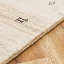 ギャッベマット LORRI BUFF 無染色 BE 60×90cm メーカー直送 ▼返品・キャンセル不可【他商品との同時購入不可