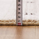 ギャッベマット LORRI BUFF 無染色 BE 60×90cm メーカー直送 ▼返品・キャンセル不可【他商品との同時購入不可