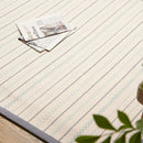 薄手で気軽に洗える インド綿ラグ ティック ブルー  メーカー直送 ▼返品・キャンセル不可【他商品との同時購入不可】